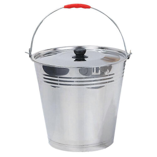 Stainless Steel Ice Bucket for Storage Use Design with Handle 1 Set