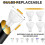 2-Pack Indoor Uplighting with GU10 Bulbs and Foot Switch 2