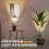 2-Pack Indoor Uplighting with GU10 Bulbs and Foot Switch 3