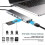 Hub robusto 8 em 1 Tipo-C para USB 3.0, USB-C, HDMI, LAN, RJ45, SD e TF para MacBook e laptops. 4