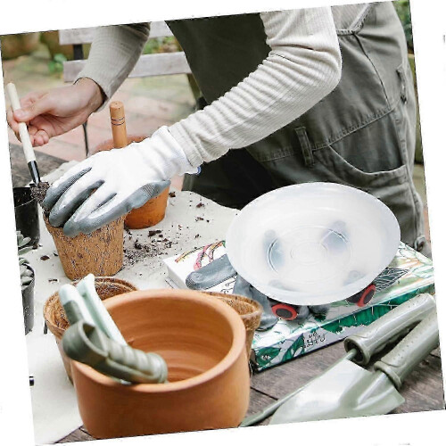 Support mobile pour pots de fleurs, étagère de support, présentoir à pots de fleurs à roulettes, plastique, 2 pièces 2