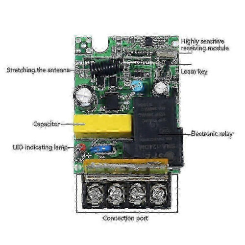 315mhz 433mhz 220v 30a Relay Wireless Remote Control Switch Receiver with Led Lightweight 2000m Powerful Transmitter Eing 2