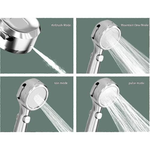 Shower Head Temperature Display,LED Temperature,High Pressure Hand Held,Water Saving with 4 Spray Setting 2