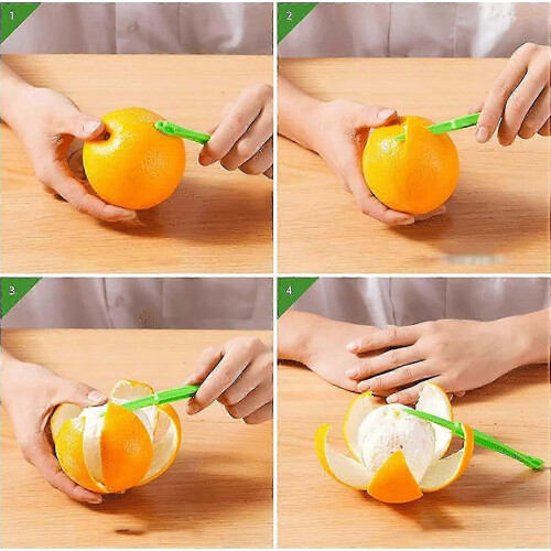 Éplucheur d'oranges 6 pièces, outil éplucheur d'oranges, éplucheur de citrons en plastique 2