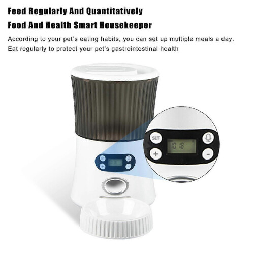 Compatible with Smart Automatic Pet Feeder Programmable Timed Pet Feeding Device Pet Feeder Video / WiFi-Enabled Pet Feeder 1
