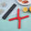 Cross Silicone Placemat, Pot Bracket Coaster for Kitchen and Dining - Grey 3