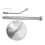 Durable Stainless Steel Standing Tissue Bracket with One-Handed Tear Function, Modern Design for Home Use 5