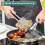 Pinces de cuisine en acier inoxydable - Spatule double pour barbecue 4