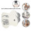 10 elettrodi di ricambio per massaggiatori Omron, cuscinetti a lunga durata 4