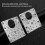 10Pcs Cabinet Hinge Service Plate Set with Holes Flat Fixing Brackets 2