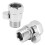 Sturdy Shower Stop Valve G1/2 Half-Moon Handle Chrome Plated Adjustable Water Flow Control Durable Brass Construction Easy 3