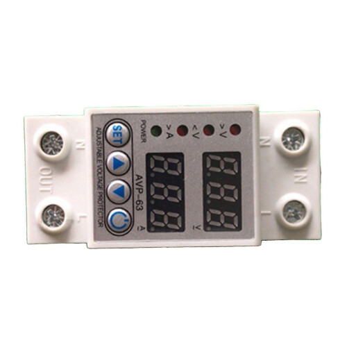 Automatic Reset Under Voltage Protector Switch LED Adjusting Digital Display Overvoltage Voltage Protector ZY 63A 2P 2