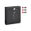 Wall-Mounted Mailbox - Metal - Black - Lockable Design with Newspaper Holder and Viewing Windows 1