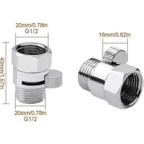 Reliable Shower Head Shut-Off Valve with Handle Lever and Brass Flow Control 1
