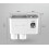 Wall Mounted Toothbrush Bracket with Toothpaste Dispenser Large Capacity Tray 2