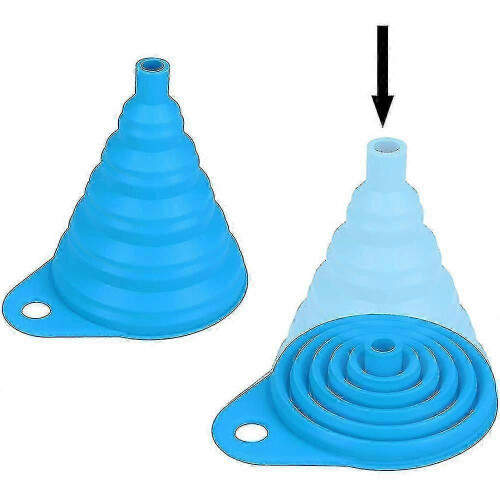 Reliable Silicone Collapsible Funnel, Silicone Foldable Funnel Liquid Transfer 1
