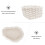 Beige Woven Basket Multipurpose Basket for Storage Using 1Pcs Cotton 1