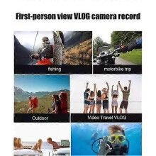 (White) 4k Thumb Action Sports Camera,mini Body Go Snap Camera,thumb Size Hands Free