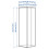 IKEA LASTARE Wardrobe Frame 60x62x200 cm 3