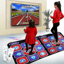 Double User Dancing Mat Wired Dance Mat Party Home Game with 2 Remote Control
