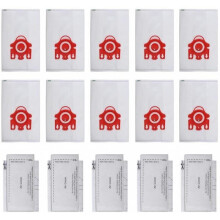 Bolsas para aspiradora HyClean 3D Efficiency FJM para Miele, bolsas de polvo de alta filtración para un hogar limpio.