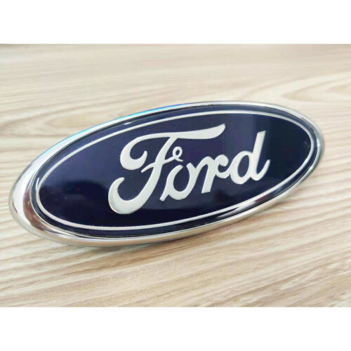 Οβάλ έμβλημα Ford σε μπλε χρώμα και χρώμιο 145 x 60 mm μπροστά ή πίσω για Focus M 2