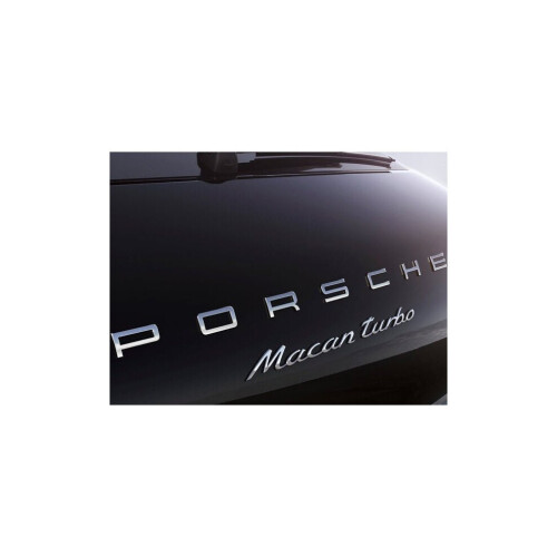 Χρωμιωμένο έμβλημα πίσω χώρου αποσκευών Porsche για 911 Carrera Cayenne Turbo GT3 συμβ 2