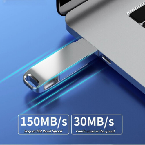Μονάδα Flash USB-C OTG 4TB για Smartphones, PC και Mac, περιστρεφόμενος σχεδιασμός 360 γ 1