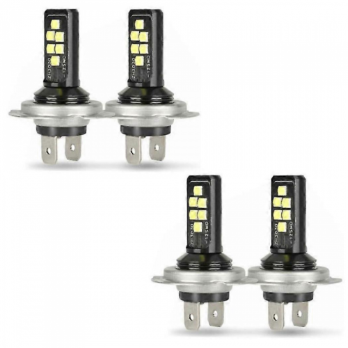 Πακέτο 4 λαμπτήρων προβολέων LED H7, χαμηλής δέσμης, 60000 lm, 6000 K ψυχρό λευκό,