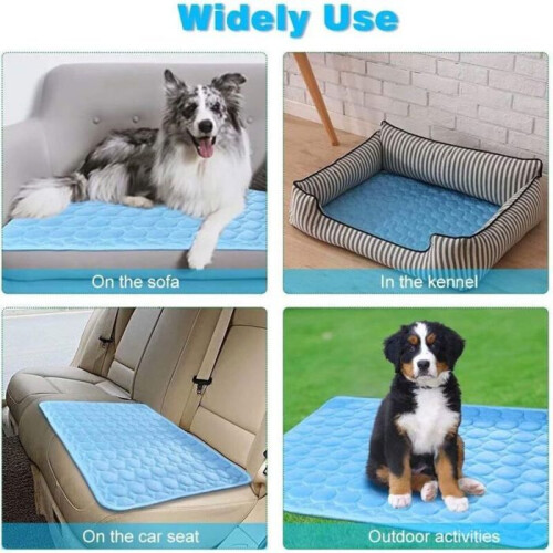 Πλενόμενο χαλάκι ψύξης για σκύλους, Ice Silk Pet Pad για καθίσματα αυτοκινήτο 2