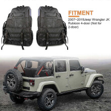 (Right) For Jeep Wrangler JK/JKU/JL 4-Door Roll Bar Storage Bag With Multi-Pocket Organizer