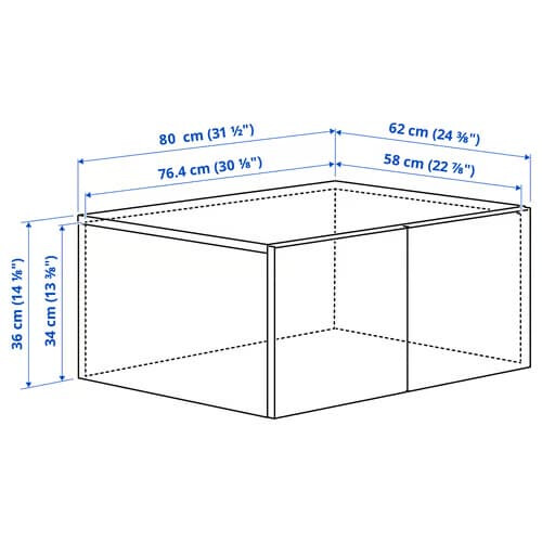 IKEA LASTARE Height Extension Unit 80x62x36 cm 2
