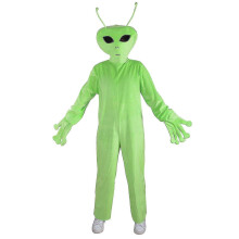 (L, adult) Halloween Cosplay Alien Green Et Costume Onesie Show Set Ac01