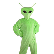 (XL, children) Halloween Cosplay Alien Green Et Costume Onesie Show Set Ac01