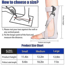 (M-Left) Lightweight AFO Ankle Support - Rehabilitation Orthosis for Stroke Patients