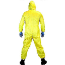 (160, 3PCS) Breaking bad DIY Walter White Toxic Suit Adult cosplay Halloween Jumpsuit cloths TV costume - FKB