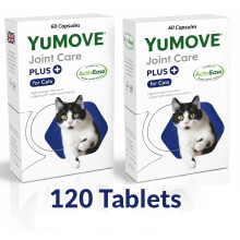 YuMOVE Senior Cat Joint care plus Supplement for Older Stiff Cats 120-Capsules
