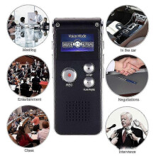 8GB Digital Voice Recorder with HD Recording and Noise Reduction - MP3 Player for Meetings, Lectures and Interviews