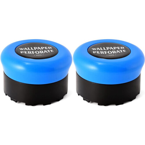 2X Outil de Perforation et de Retrait de Papier Peint Bleu