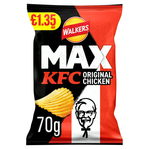 Walkers 15x Walkers MAX KFC Original Chicken Crisps 70g