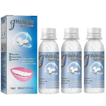 (2pcs) 1-3pcs Temporary Tooth Repair Kit Resin Fix Broken False Teeth Fill Gaps Dental Denture-aac