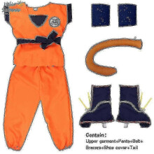 (130 height120*130cm *Goku, 8pcs*Wu) Kids Adult Suits Son Goku Costume Anime Jumpsuit H Costume Up Yogu
