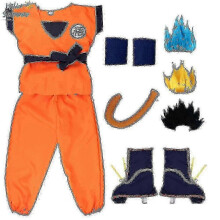 (120 height110*120cm *Goku, 9pcs*Gui black) Kids Adult Suits Son Goku Costume Anime Jumpsuit H Costume Up Yogu