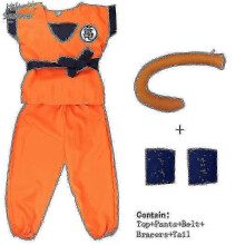 (120 height110*120cm *Goku, 9pcs*Gui glod) Kids Adult Suits Son Goku Costume Anime Jumpsuit H Costume Up Yogu