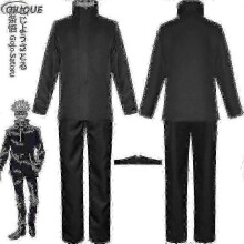 (XL, Black Package 3) 2026-Anime Jujutsu Kaisen Gojo Satoru Cosplay Costume Tops Pants Eye Patch Halloween Party Men Uniform Wigs-R-2026