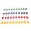 120 Numbered Metal Sauna Tokens with Keyring 3