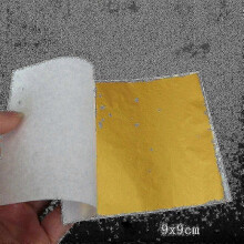 (Silver) 100x 24k Gold Leaf Sheets Art Craft Design Gilding Framing Scrap Premium Golden