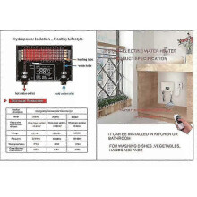 (White, 5000W-AU PLUG) 220V Instant Water Heater - 3000W/5500W Wall-Mounted Electric Heater for Bathroom & Kitchen