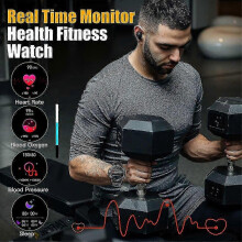 (steel black) Melanda 1.39" Steel Smart Watch With Bluetooth Calling IP67 Waterproof For Android iOS