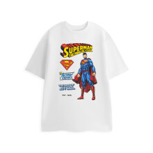 (Medium) DC Comics Superman Short Sleeved T-Shirt (Mens Grey)